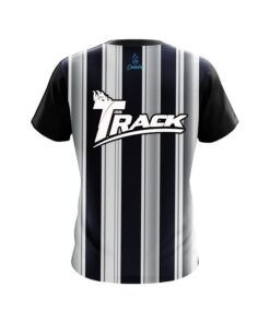 Alternative view of Track Navy Blue And Silver Retro CoolWick Bowling Jersey