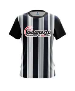 900 Global Navy Blue And Silver Retro CoolWick Bowling Jersey