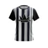 Brunswick Navy Blue And Silver Retro CoolWick Bowling Jersey