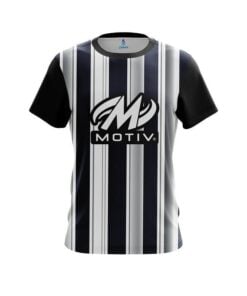 Motiv Navy Blue And Silver Retro CoolWick Bowling Jersey
