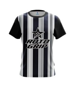 Roto Grip Navy Blue And Silver Retro CoolWick Bowling Jersey