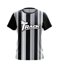 Track Navy Blue And Silver Retro CoolWick Bowling Jersey