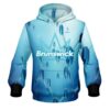 Brunswick Blue Atoms CoolWick Bowling Hoodie
