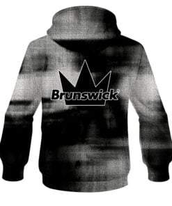Alternative view of Brunswick Black Canvas CoolWick Bowling Hoodie
