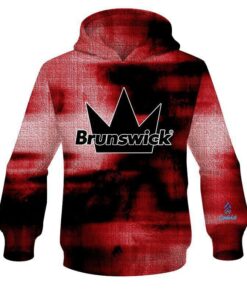 Brunswick Red Canvas CoolWick Bowling Hoodie