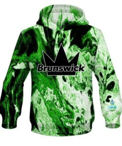 Brunswick Marble Green CoolWick Bowling Hoodie