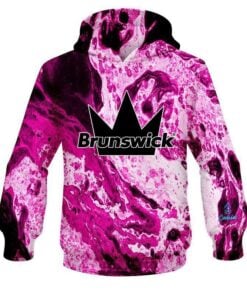 Brunswick Marble Pink CoolWick Bowling Hoodie