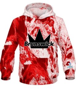 Brunswick Marble Red CoolWick Bowling Hoodie