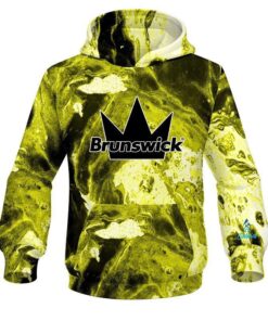 Brunswick Marble Yellow CoolWick Bowling Hoodie