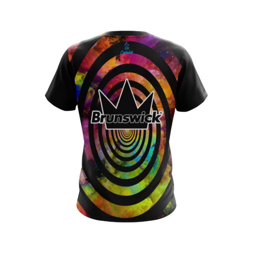 Brunswick Rainbow Swirl CoolWick Bowling Jersey - Image 2