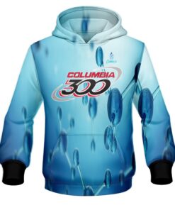Columbia 300 Blue Atoms CoolWick Bowling Hoodie