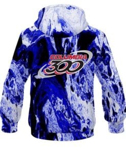 Alternative view of Columbia 300 Marble Blue CoolWick Bowling Hoodie