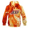 Columbia 300 Marble Orange CoolWick Bowling Hoodie - Image 2