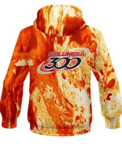 Alternative view of Columbia 300 Marble Orange CoolWick Bowling Hoodie