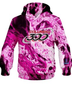 Columbia 300 Marble Pink CoolWick Bowling Hoodie