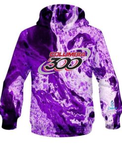 Columbia 300 Marble Purple CoolWick Bowling Hoodie