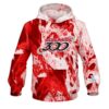 Columbia 300 Marble Red CoolWick Bowling Hoodie