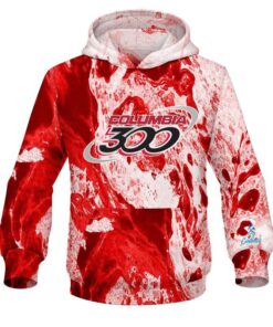 Columbia 300 Marble Red CoolWick Bowling Hoodie
