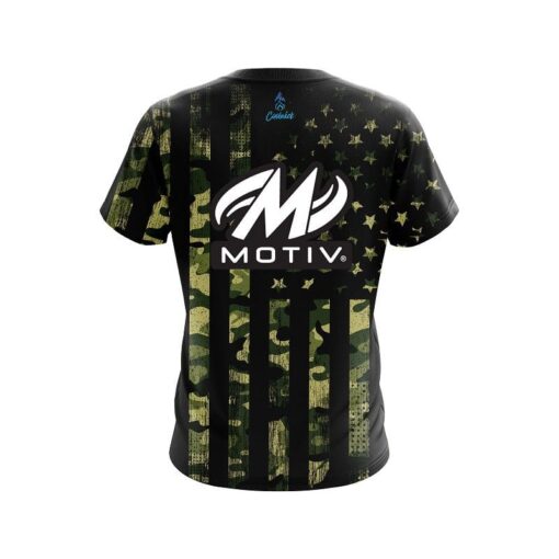 Motiv Camouflage Flag CoolWick Bowling Jersey - Image 2