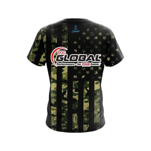 900 Global Camouflage Flag CoolWick Bowling Jersey - Image 2