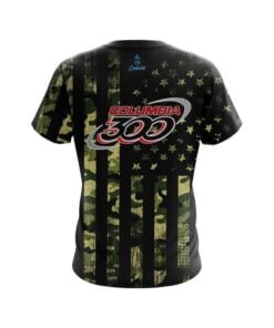 Alternative view of Columbia 300 Camouflage Flag CoolWick Bowling Jersey