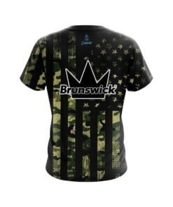 Alternative view of Brunswick Camouflage Flag CoolWick Bowling Jersey