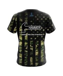 Alternative view of Hammer Camouflage Flag CoolWick Bowling Jersey