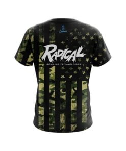 Alternative view of Radical Camouflage Flag CoolWick Bowling Jersey