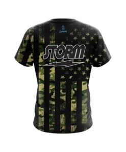 Alternative view of Storm  Camouflage Flag CoolWick Bowling Jersey