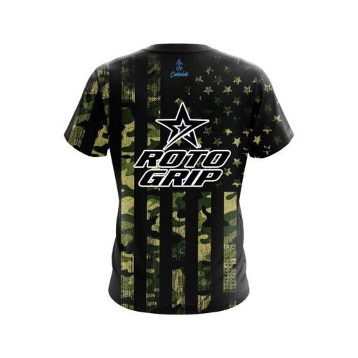 Roto Grip Camouflage Flag CoolWick Bowling Jersey - Image 2
