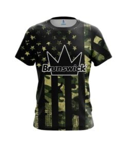 Brunswick Camouflage Flag CoolWick Bowling Jersey