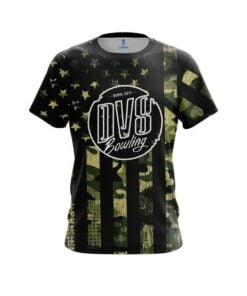 DV8 Camouflage Flag CoolWick Bowling Jersey