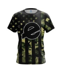 Ebonite Camouflage Flag CoolWick Bowling Jersey