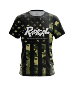 Radical Camouflage Flag CoolWick Bowling Jersey