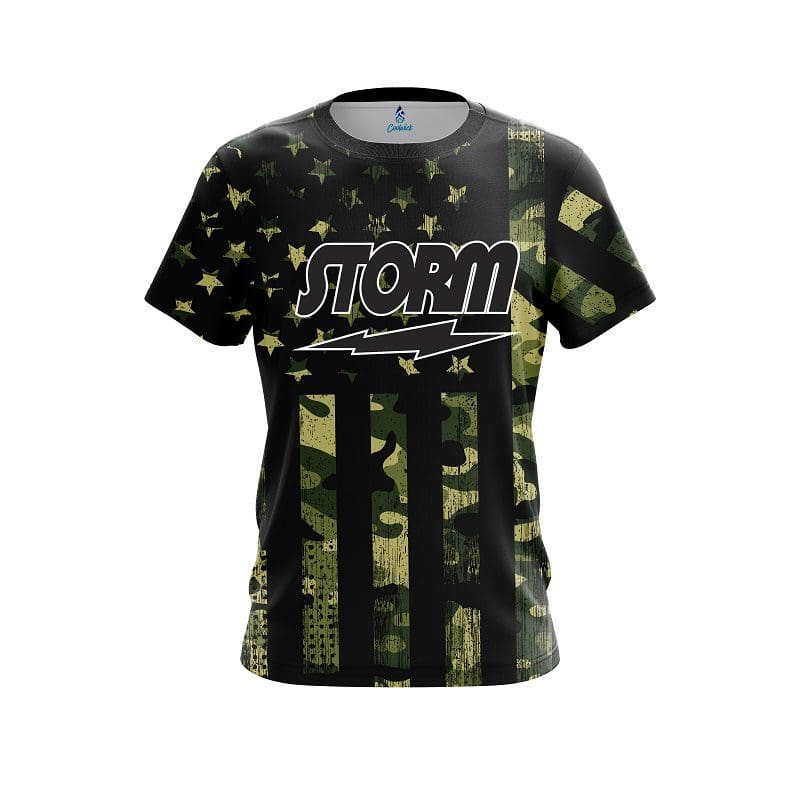 Storm  Camouflage Flag CoolWick Bowling Jersey