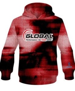 900 Global Red Canvas CoolWick Bowling Hoodie
