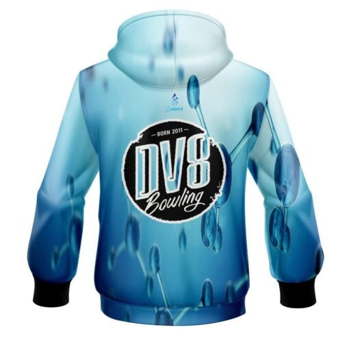 DV8 Blue Atoms CoolWick Bowling Hoodie - Image 2