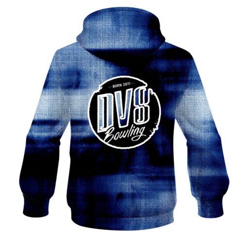 DV8 Blue Canvas CoolWick Bowling Hoodie - Image 2