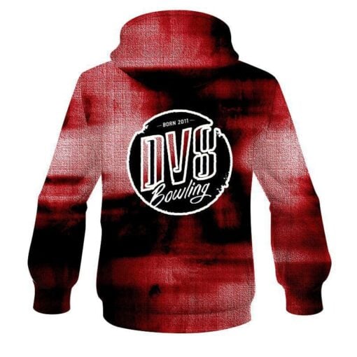 DV8 Red Canvas CoolWick Bowling Hoodie - Image 2