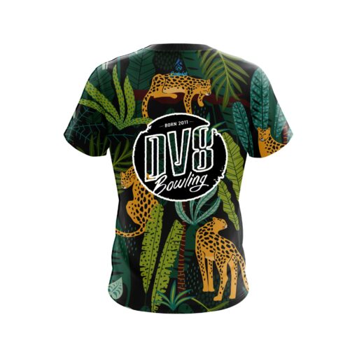 DV8 Forest Leopard CoolWick Bowling Jersey - Image 2