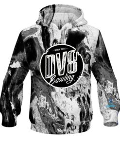 DV8 Marble Black CoolWick Bowling Hoodie