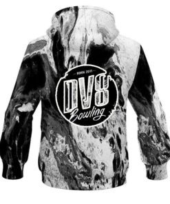 Alternative view of DV8 Marble Black CoolWick Bowling Hoodie