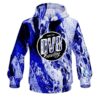 DV8 Marble Blue CoolWick Bowling Hoodie