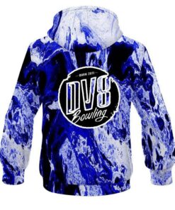 Alternative view of DV8 Marble Blue CoolWick Bowling Hoodie