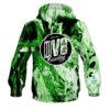 DV8 Marble Green CoolWick Bowling Hoodie