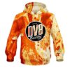 DV8 Marble Orange CoolWick Bowling Hoodie
