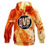 DV8 Marble Orange CoolWick Bowling Hoodie - Image 2