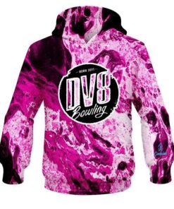 DV8 Marble Pink CoolWick Bowling Hoodie