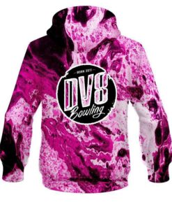 Alternative view of DV8 Marble Pink CoolWick Bowling Hoodie