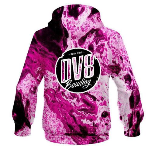 DV8 Marble Pink CoolWick Bowling Hoodie - Image 2